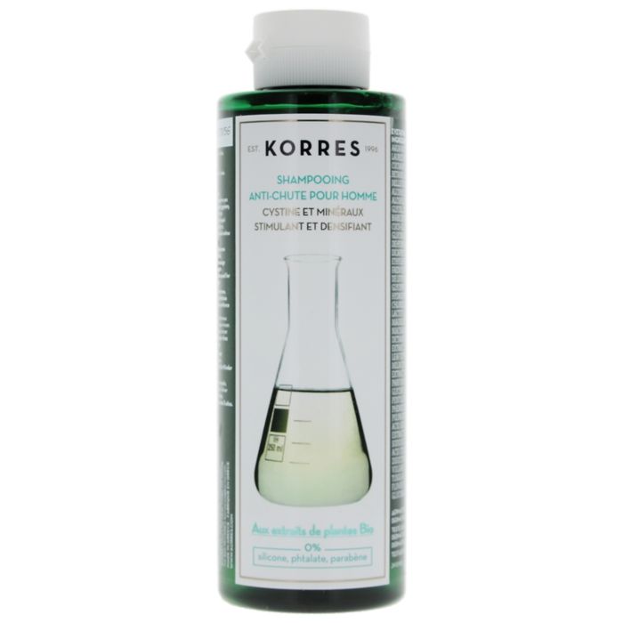 Shampooing Anti-Chute - KORRES - Homme - 250ml - Cystéine - Cheveux Fins