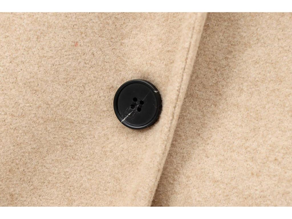 2024 Autumn Women's European & American Style Soft Lapel Long Sleeve Wool Coat