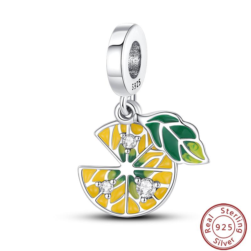 Copper Strawberry Pineapple Avocado Fruit Dessert Series Sweet Charms Beads 3Mm Diy Gift Fine Jewelry