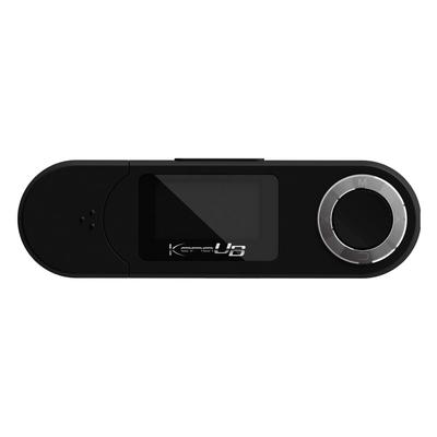 Reproductor MP3 Green House de 16 GB, recargable por USB, con conexión directa, grabadora de voz, radio FM amplia, música grabable, color negro GH-KANAUBS16-BK