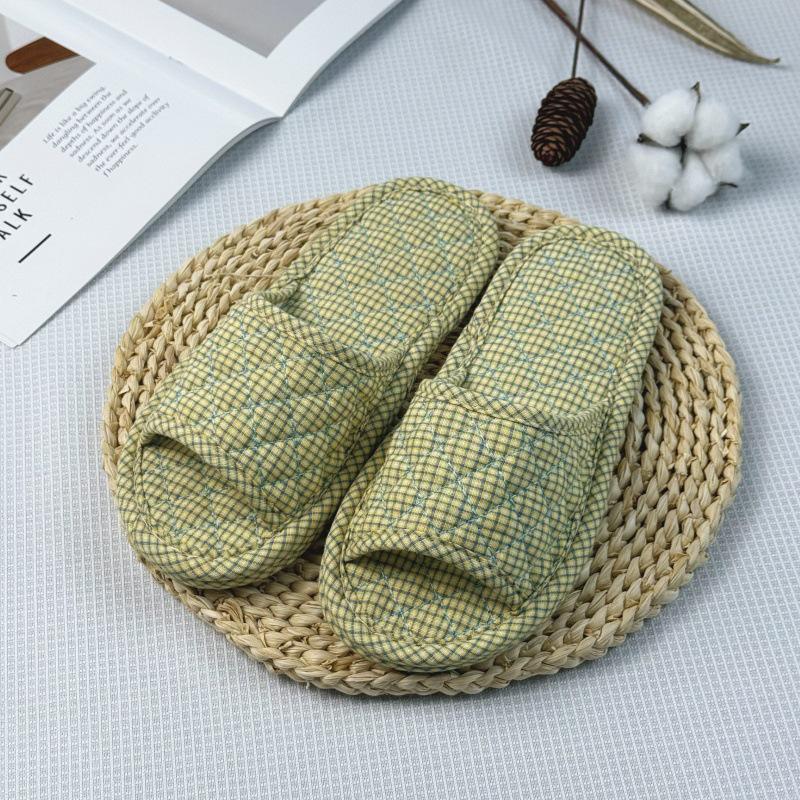 Artistic Unisex Korean Style Indoor Slippers with Cloth Soles