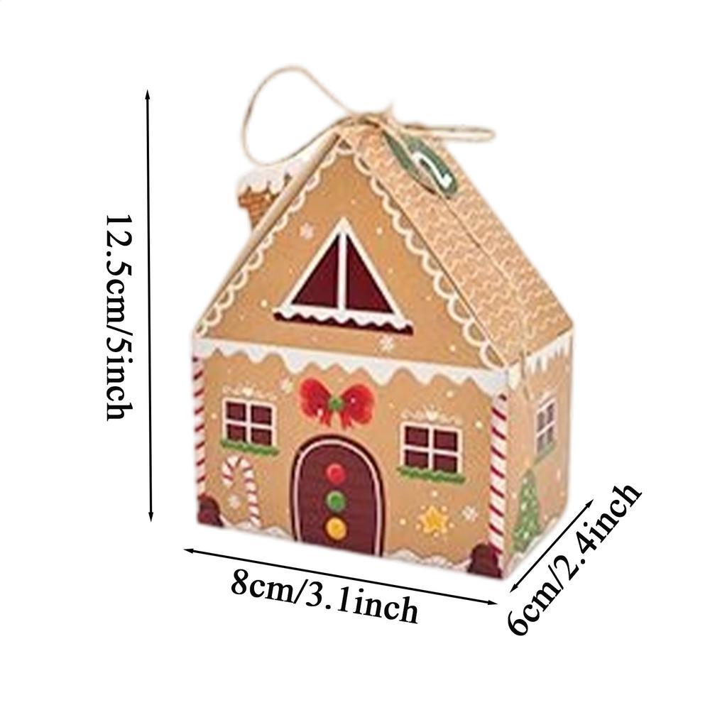 

Christmas Treat Boxes 24 Pcs Christmas Gingerbread House Treat Boxes Christmas Gift Bags Holiday Decor Wedding Party Favors 7913.3cm