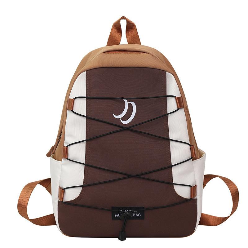 

Cool Stylish Fashionable Children s Sport Backpack New Travel Leisure Double Shoulder Bag Large Capacity Versatile Student Schoolbag коричневый