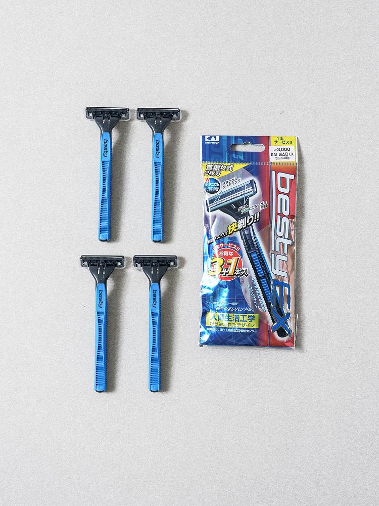 KAI BESTY EX Disposable Razors (4-Pack) 1ea