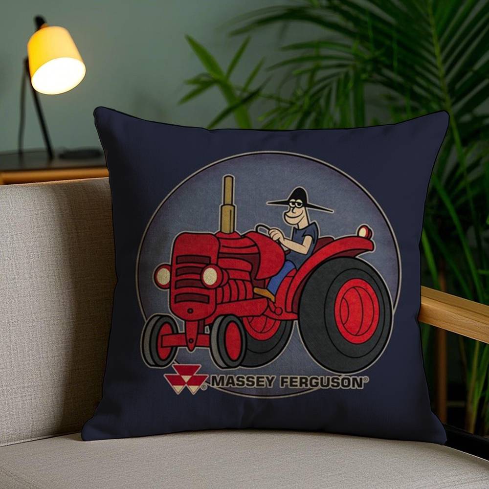 M-Massey F-FergusonS Pillow Case Sofa Short Plush Double-sided HD Printing Room Home Office Gift Cushion Cover