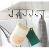 1 Pack Hanging Hooks Rack Under Cupboard Cabinet Cup Holder 6 Hooks Drilling Free Coffee Mug Holder Kitchen Utensil Storage Organizer Hook Rack
