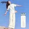 MJ STYLE Women's Summer Two-Piece Short Sleeve & Capri Set