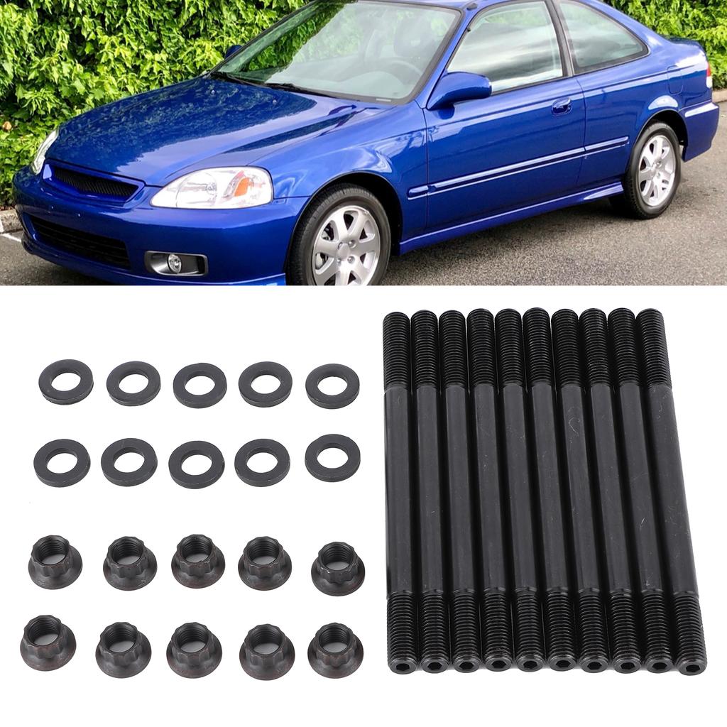 Head Stud Cylinder Head Stud Kit  Nuts ARP 208-4305 for Honda Civic 1996-2000 D16Y7 D16Y8 Cylinder Head Stud