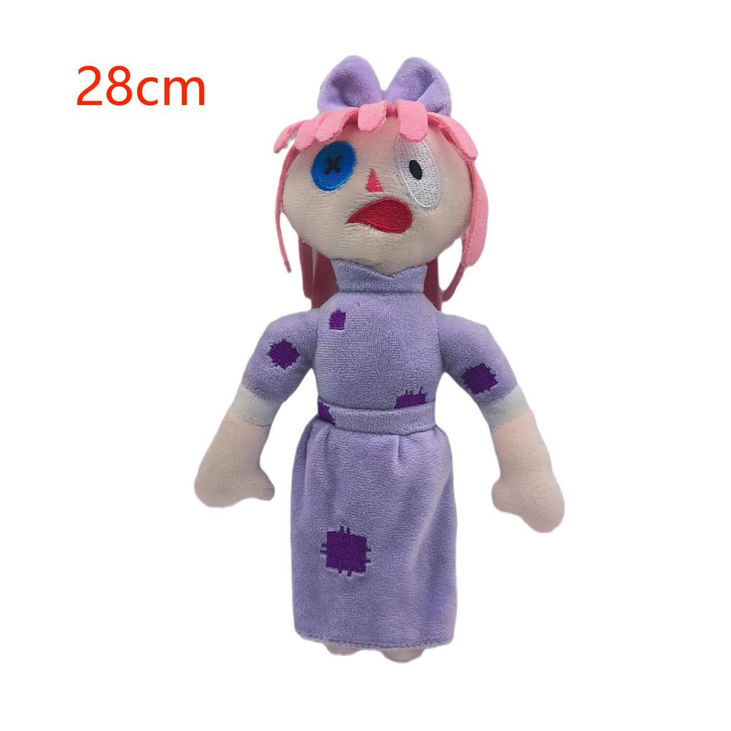 New Magical Digital Circus Plush Doll Purple Rabbit Tooth Monster Host Clown Anime Peripheral Doll Suitable For Children Gifts.