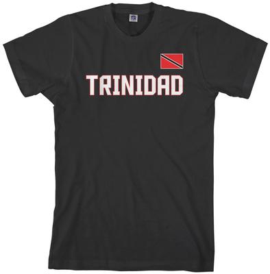 Threadrock Men's Trinidad National Team T Shirt Trinity Flag