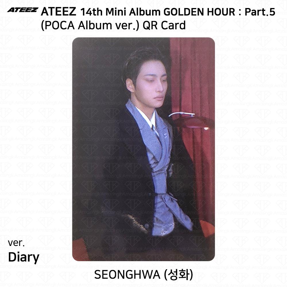 ATEEZ 14° Mini Album Golden Hour Parte.5 Album POCA ver. Photocard DIARY VER