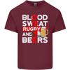 Blood Sweat Rugby and Beers England Funny Unisexs Light Cotton TShirt