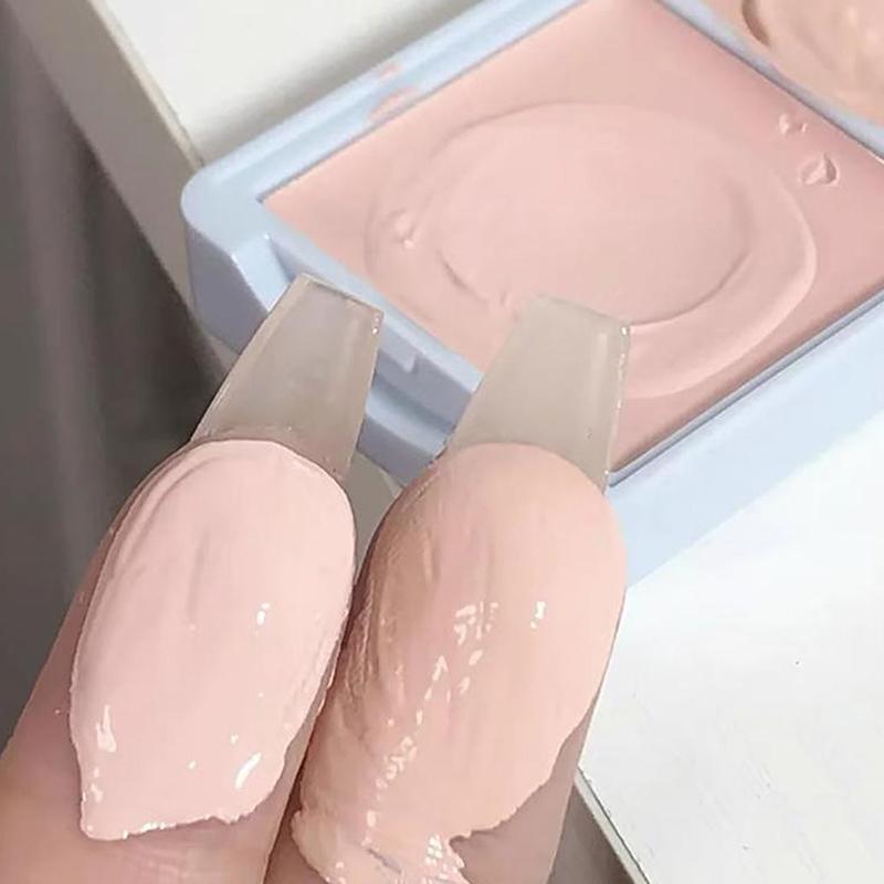 Cappuvini Two-tone Face Brightening Cream Highlight Expansion Facial Highlighter Palette Natural Blush Moisturizing Matte Rouge onesize