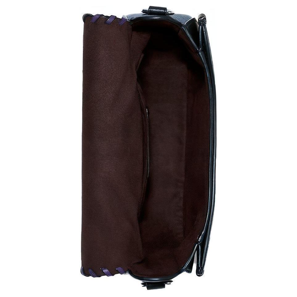 New COACH Georgie Leather Shoulder Bag, Saddle Bag, Crossbody Bag, Shoulder Bag Trumpets Women's Black C5791-SVA47