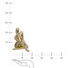 Decorative Figurine Of A Golden Woman 25 Cm Gold Woman