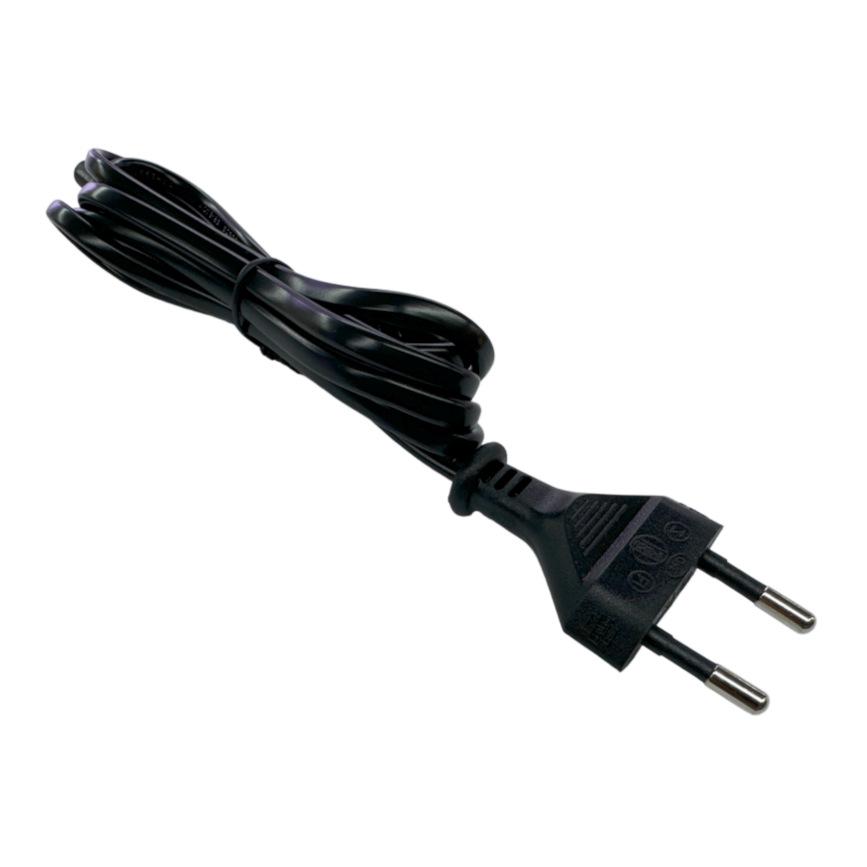 UK 13A Moulded Plug Cord, 3-Core 1.5mm² Pure Copper, 2M Black Cable, 13A Fuse, C13 Connector