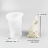 Dwarf Santa Decoration 3D Candle Mould DIY Candle Epoxy Mold Handmade Candles Aroma Wax Soap Molds for Decorations