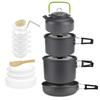 Portable Camping Cookware Set: Outdoor Teapot and Cookware for 4-5 People