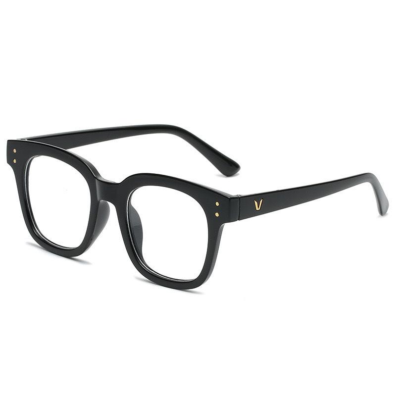 Anti-Blaulicht V Marke Brille Lesbische Flache Brille Herren Retro Brillenrahmen