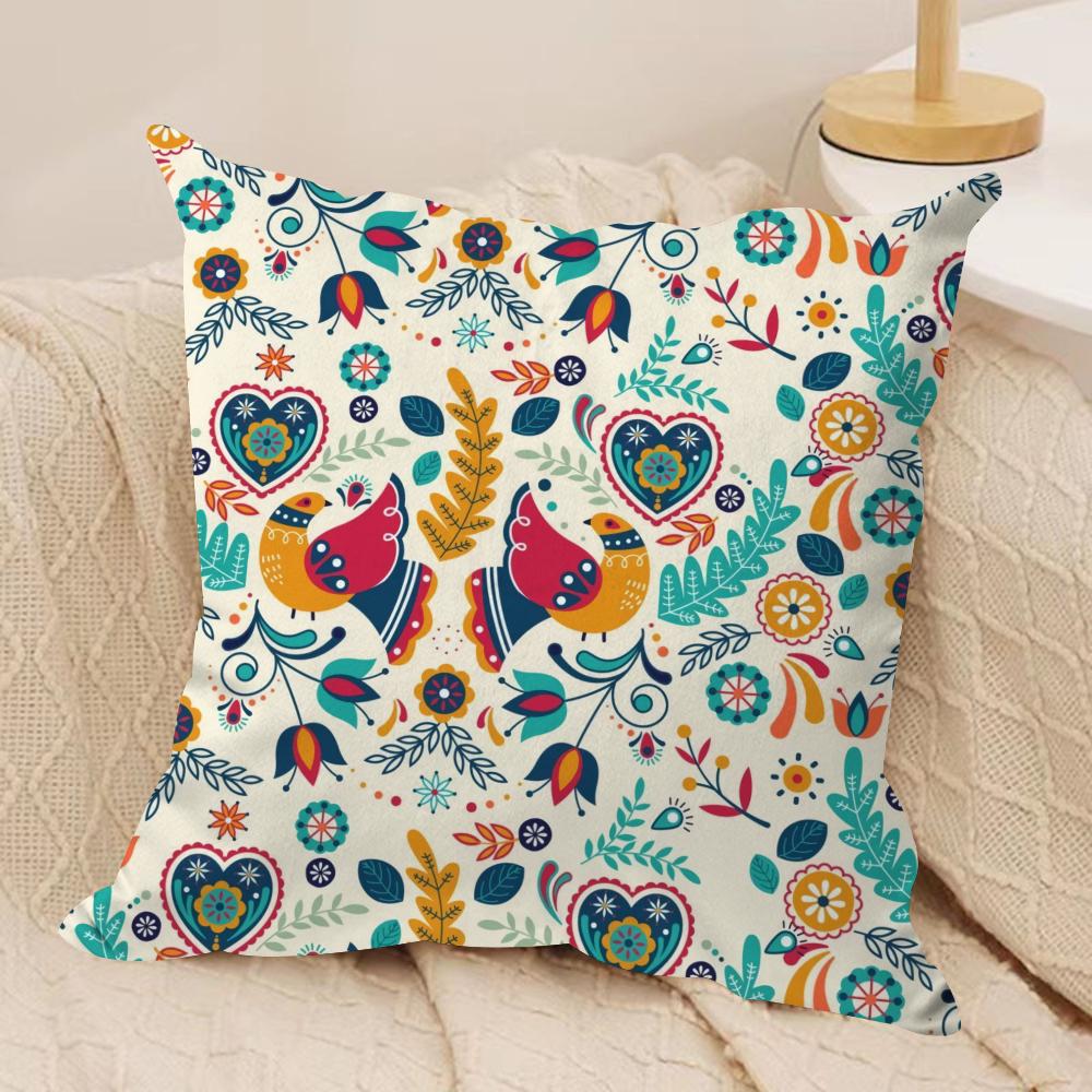 Moroccan Style Cushion Cover Soft Plush Throw Pillow Cover  DoubleSided Printed Cushion Case  Sofa  Home Decor