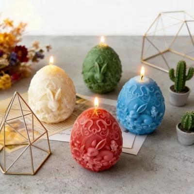 Handmade Easter Egg Mold Egg Shaped Candle Mold DIY Chocolate Mold  Party Decoration