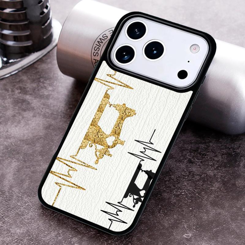 Sewing Machine Pattern print Phone Case For iPhone 17,16e,15,14,13,12,11,Mini,Pro,MAX soft Silicone Cover