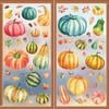 Double Sided, Pumpkin Window Stickers, Thanksgiving, Scene Decoration, Showcase, Glass Stickers, Electrostatic Traceless Window Stickers