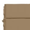 Sun Lounger Cushion GEMERT 100percent  Polyester Taupe 200 X 50 X 3 Cm