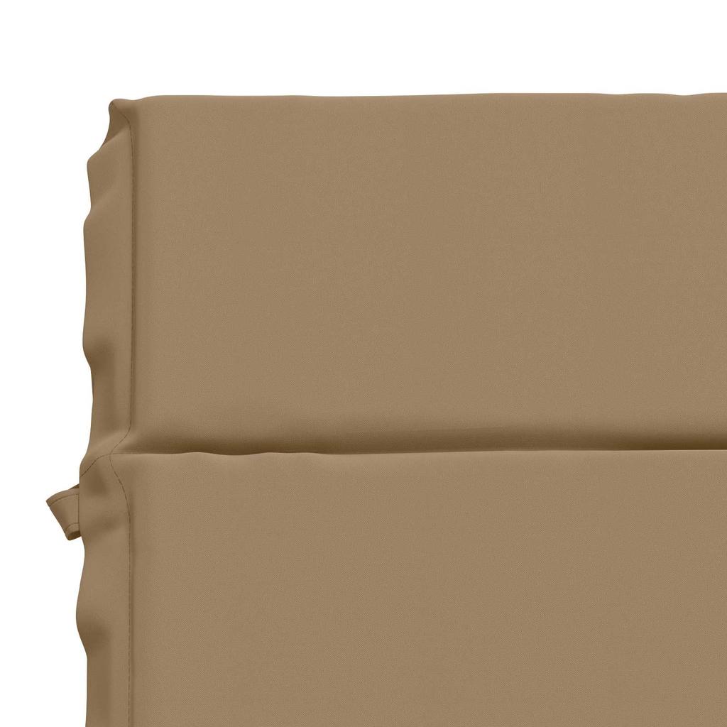 Sun Lounger Cushion GEMERT 100percent Polyester Taupe 200 X 50 X 3 Cm