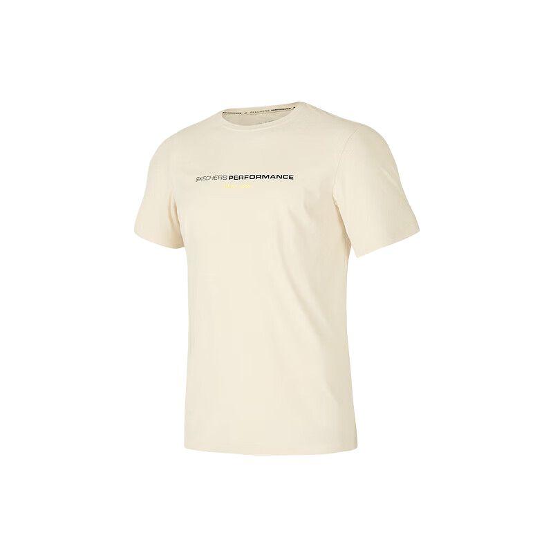 Skechers Quick-Dry Round Neck Short Sleeve T-Shirt Men Tops Sand P324M002-000H M