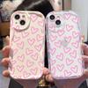 Sweet Girl Powder Love Apple 12promax Anti-drop Mobile Phone Case Iphone14 Soft Case Protective Case 16 Niche Girls