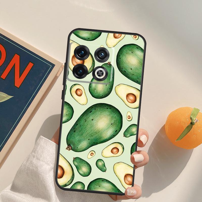 Avocado Pattern Case For OnePlus 13R 12R 10R 13T 10T 11 12 13 15 OnePlus Nord 5 CE 2 3 4 Lite N20 N30 Cover