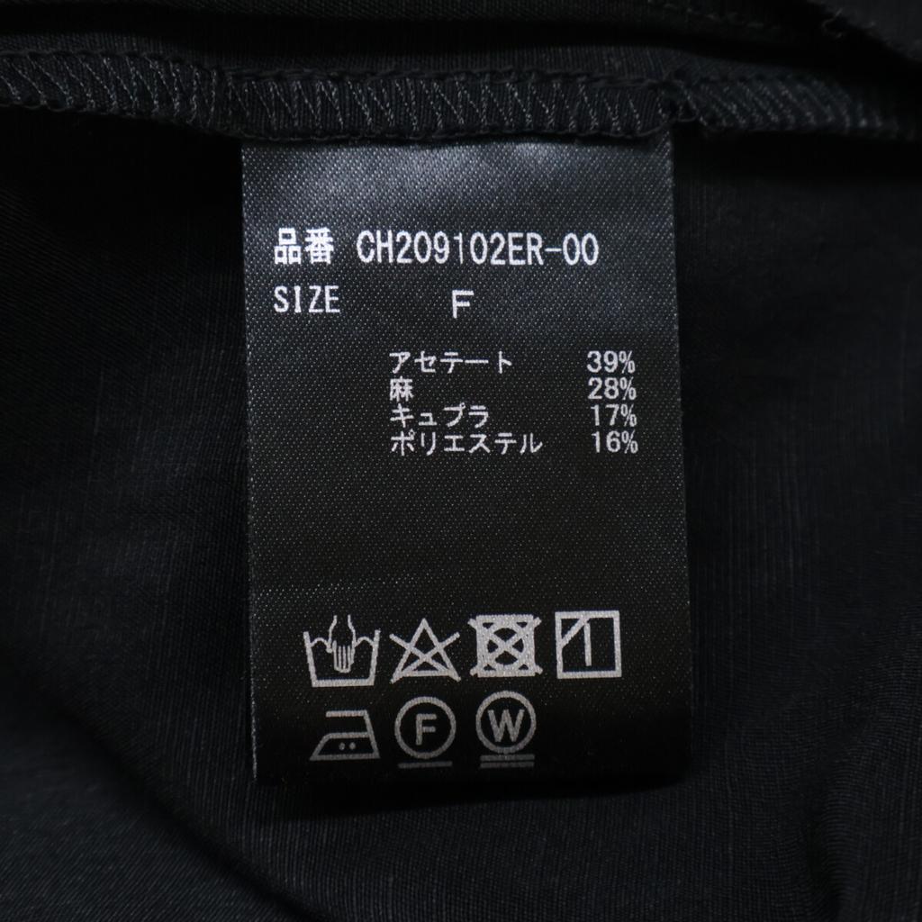 Chaos 24Stainless Steel CH209102ER Black Linen Blend Desert Shirt Dress dress F blackUsed