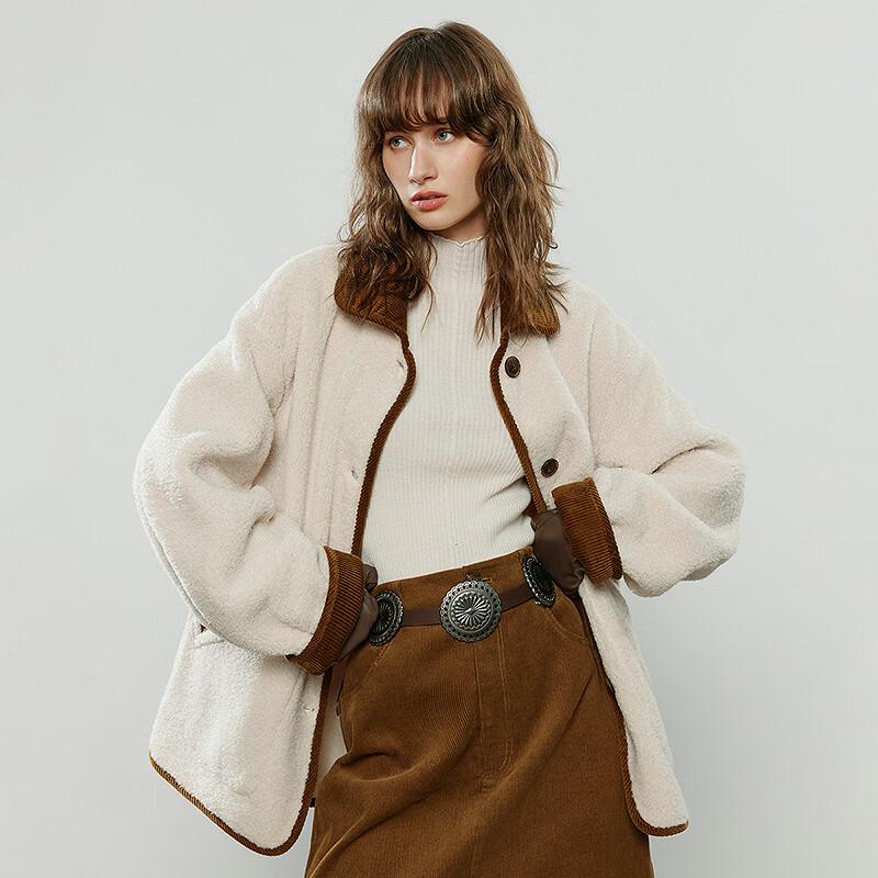 Chuyu Women's Faux Fur & Suede Padded Jacket