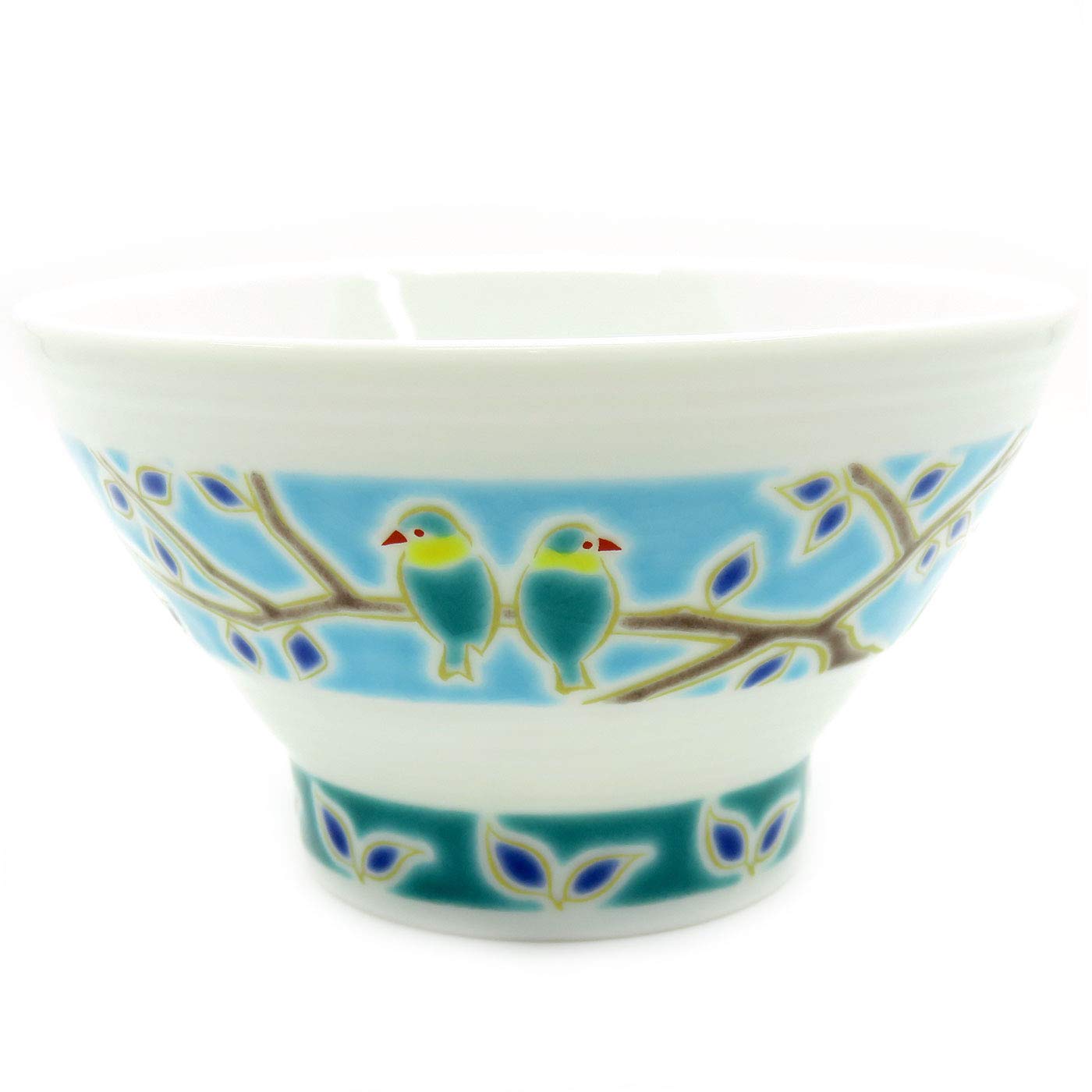 

Ваза но Кура Кутани фарфор чашка для риса Сендан с маленькой птичкой японский дизайн подарка на 60-летие, керамика, стильный, посуда, подарок, презент,