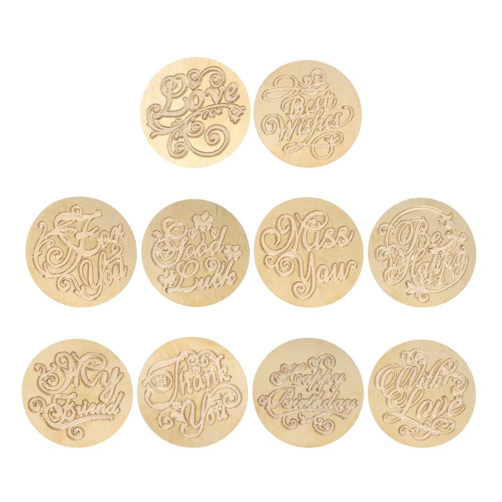 Ancient Wax Seal Head Sealing Stamp for Wedding Decorative Invitation Cards Vintage DIY Handmade Art Hand Account
