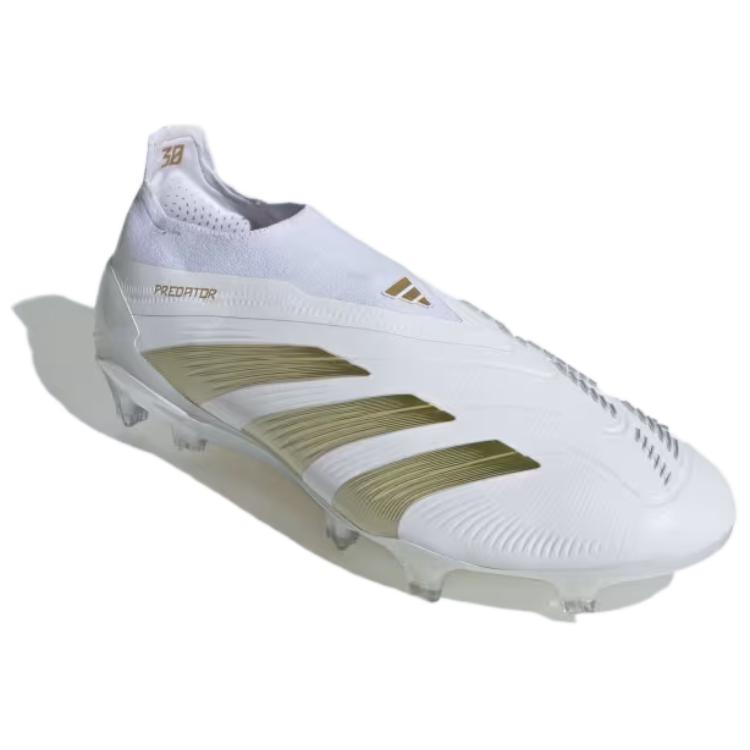 adidas Predator Elite Laceless FG Day Spark Pack Unisex Sneakers White Platinum-Metallic Aurora-Black IF6448