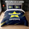 North Queensland Cowboys Design Bed Bedding Set 1 Duvet Cover + 2 Pillowcases Soft Breathable Household Bed Linens