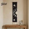 Bohemian Style Wall Star Prints Cotton with Tapestry Soft Hanging Fringed Sun Moon Unique Art