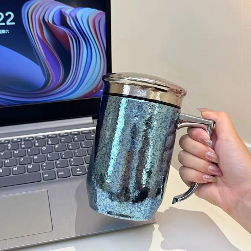 MRSIKEY Titanium Business Thermos with Tea Infuser