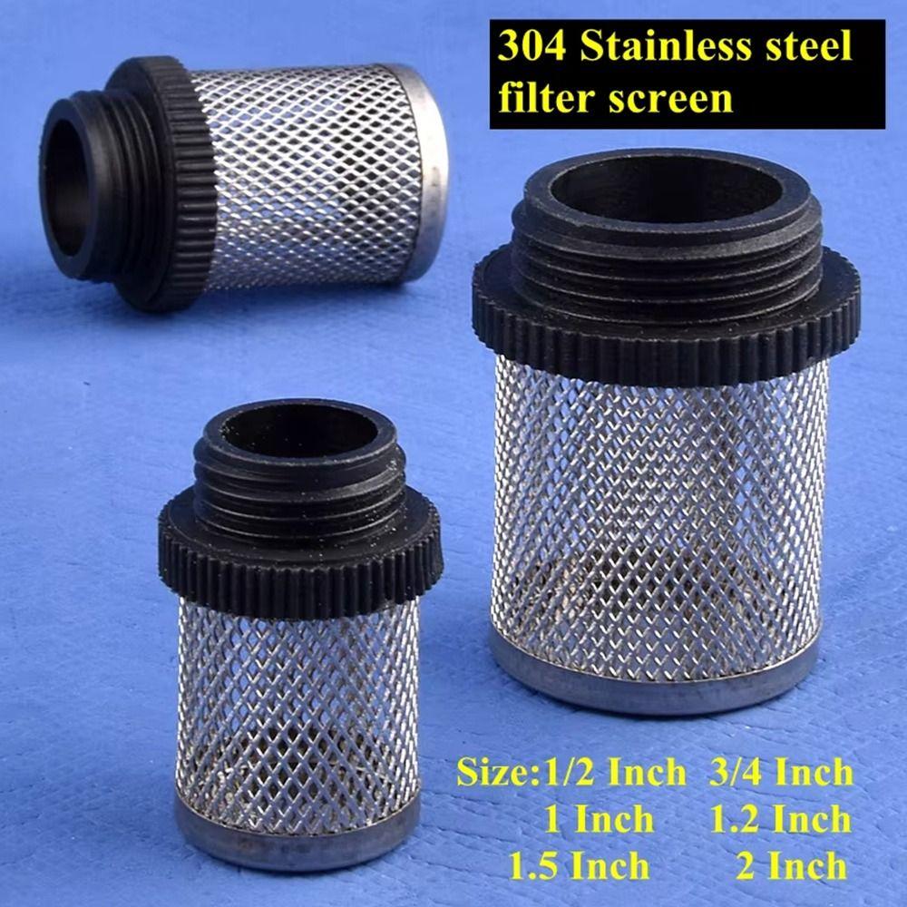 

1Pc Water Clean Hose Filter Joint Percolator Water Pump Fitting Mesh Screen Filter 1/2 ~2 304 Stainless Steel 1-2 inch