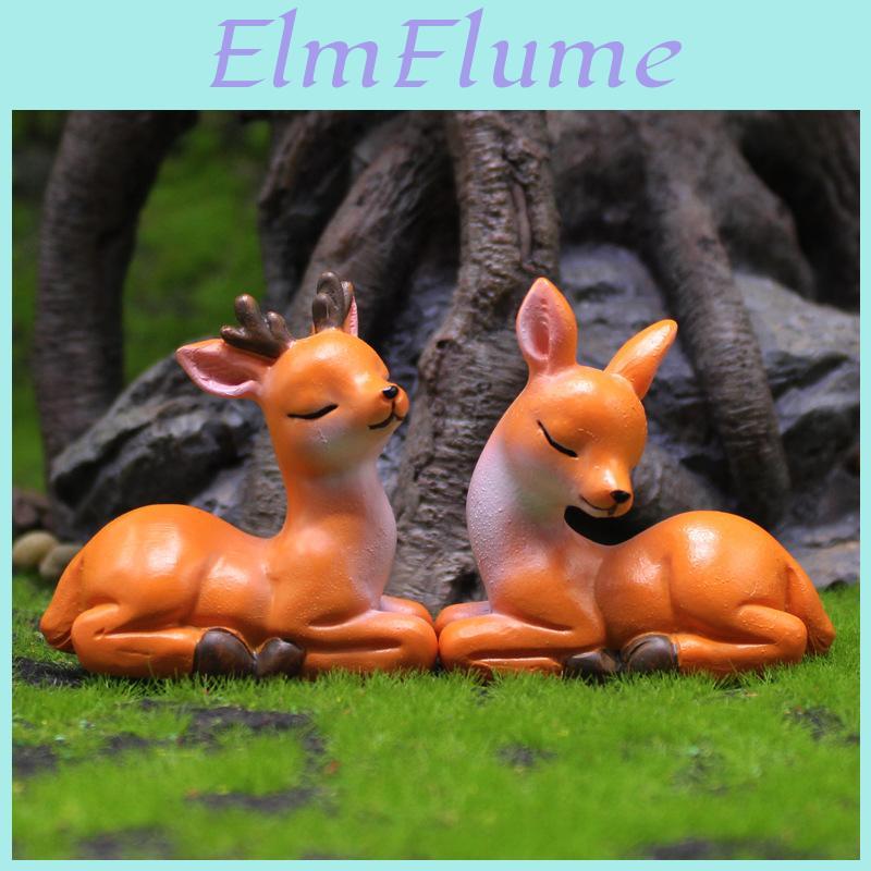 Resin Deer Miniature Set For Gift Giving Home Decor And Celebrations