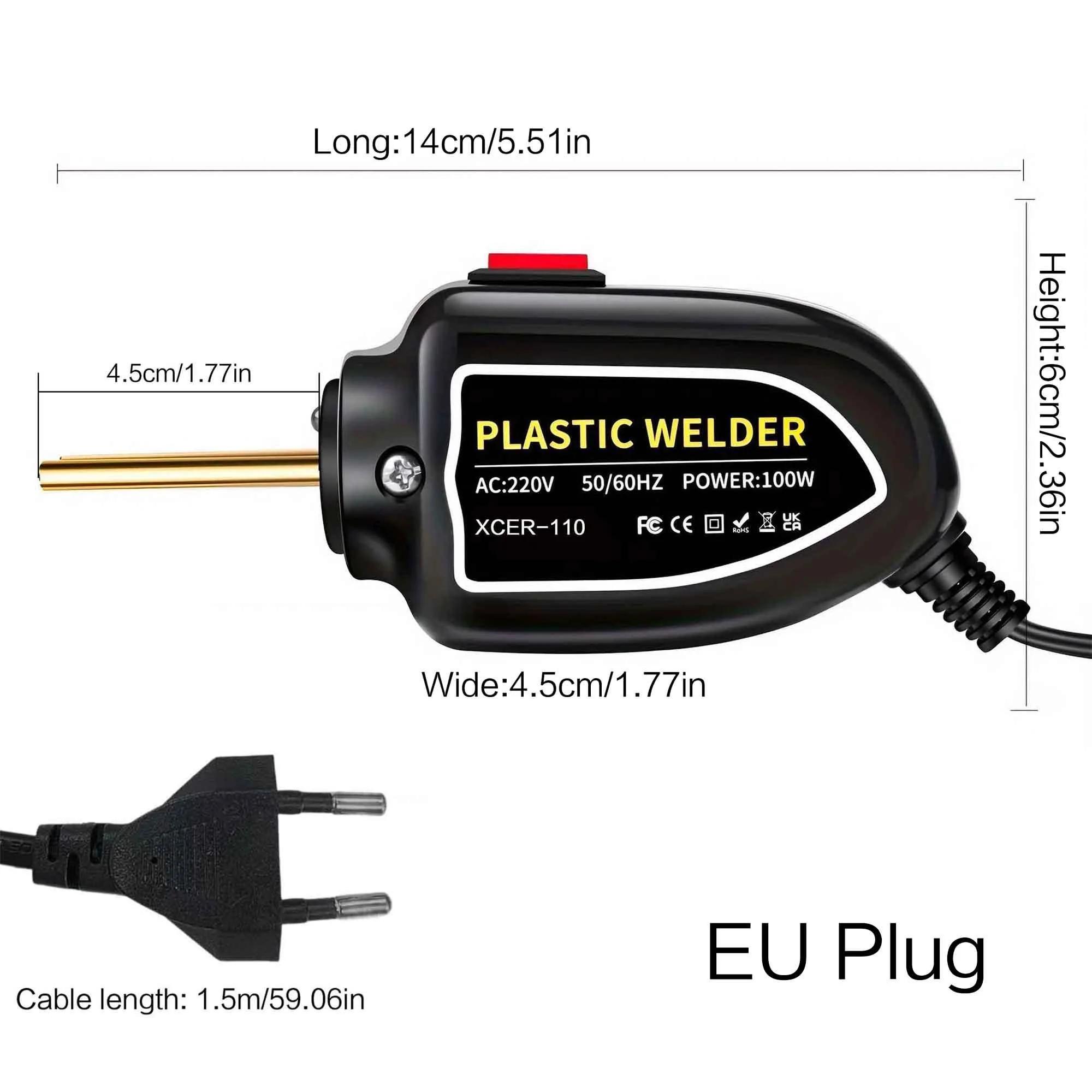 

1 Set 100W Plastic Welding Repair Kit for Car Bumper, Includes Welder, Nail Welding Tool & 200 Free Nails, Durable & Efficient