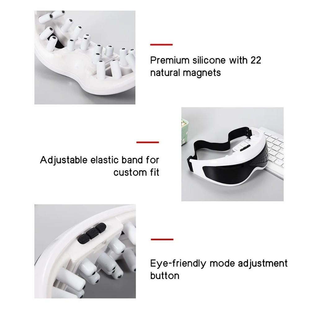 Magnetic Beads Electric Eye Massager Adjustable Buckle EMS Eye Relax  Dark Circles Protection