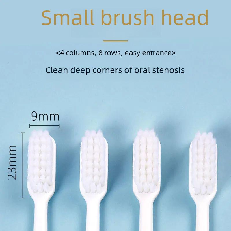 K404C Soft Bristle Toothbrush for Adults - Family Pack, Gum Protection, High-Density Small Head, Manual for Teeth Cleaning & Interdental Care.