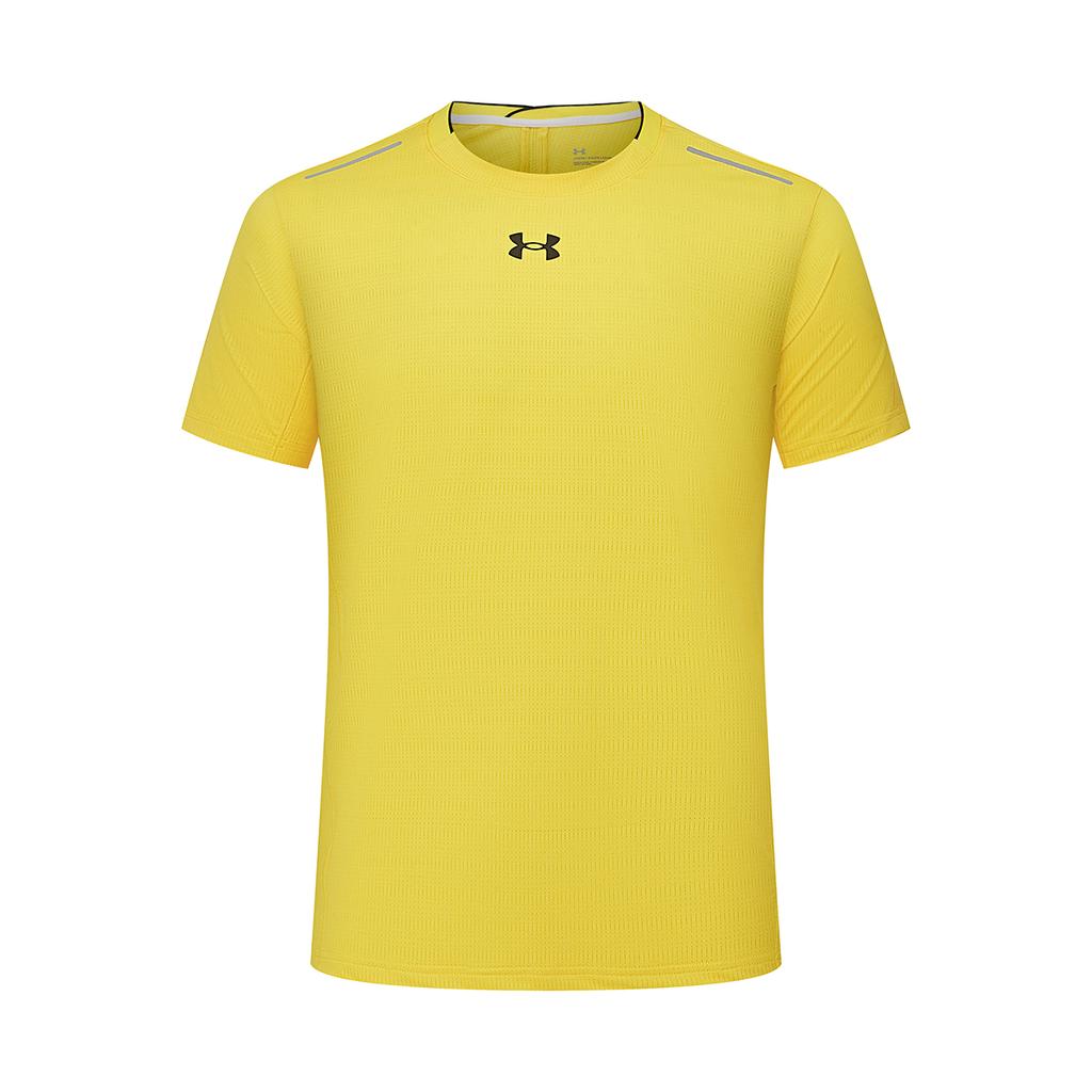 Under Armour Sports Jersey Running Workout Daily Casual Dopamine Short Sleeve T-Shirt Unisex T-Shirt Yellow 22500509-790