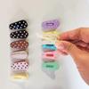 6pc European and American Cute Colorful Dot Hairpin Hair Side Clips for Girls Women Children Party Korean Hair Accessories