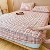 Unprinted Cotton Mattress Three-piece Set of Padded Cotton Thickened All-inclusive Simmons Mattress Protective Cover Non-slip