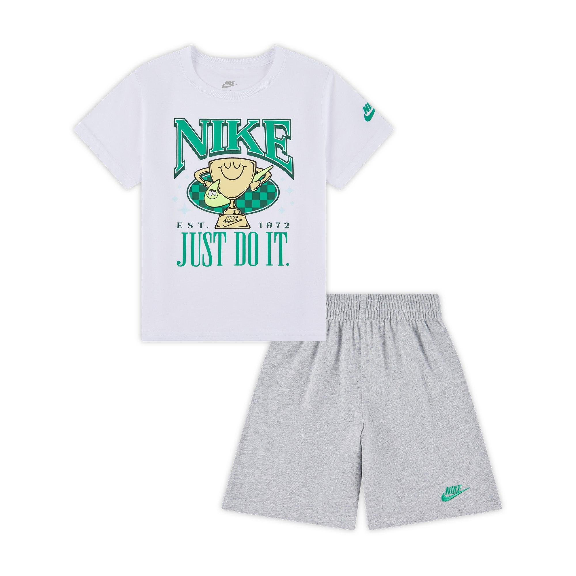 

Nike Ace Your Game Удобный Мягкий Трикотажный Комплект с Круглым Вырезом и Короткими Рукавами Детские Комплекты Светло-Дымчато-Серый II2559-077 S