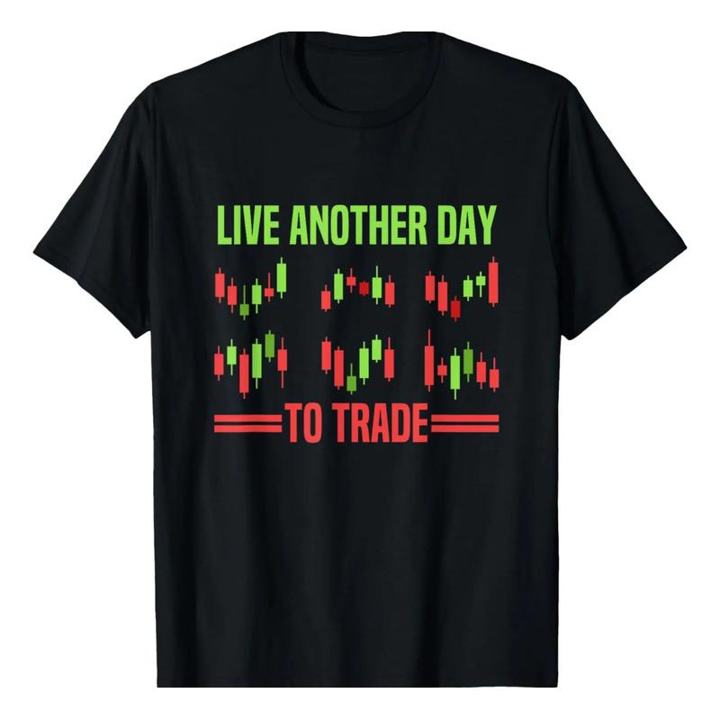 Camiseta Live Another Day To Trade Candlestick Stock Trading S разноцветный